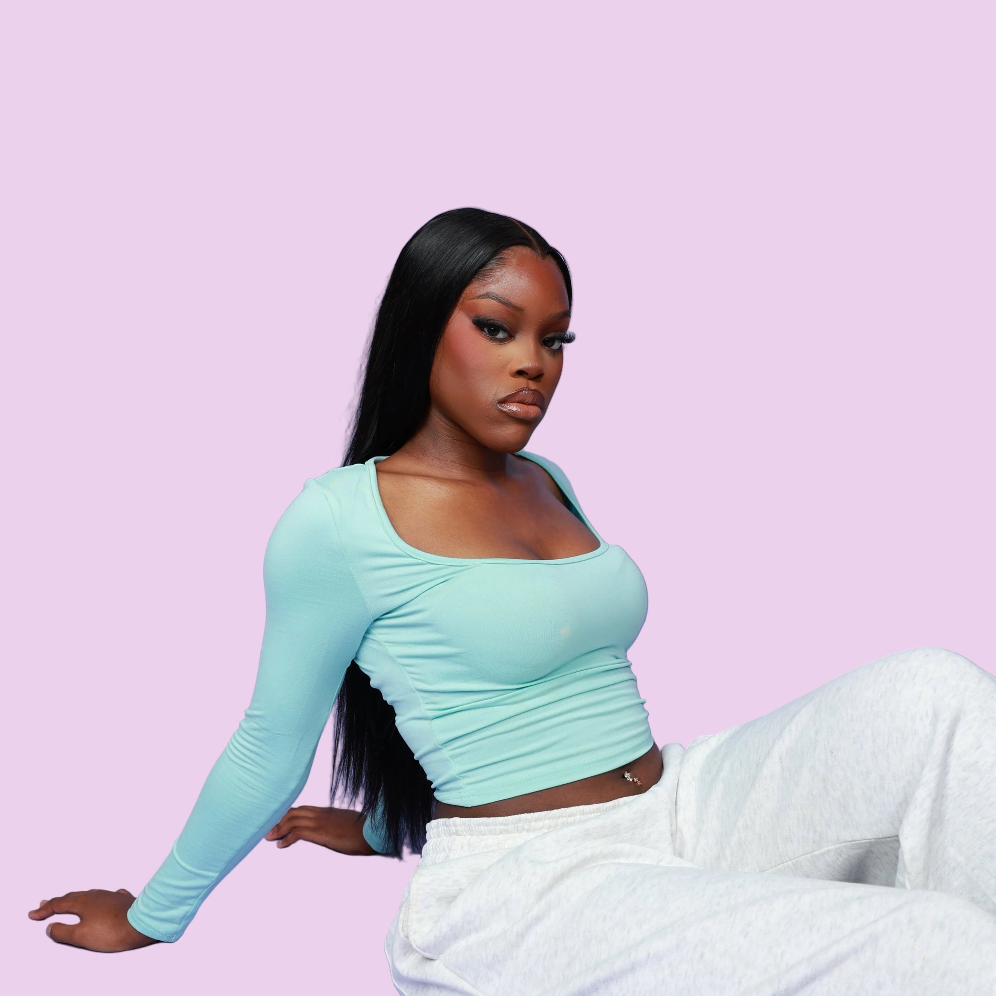 Premium raw straight hair by Bare Hair with aligned cuticles, smooth strands, and healthy shine