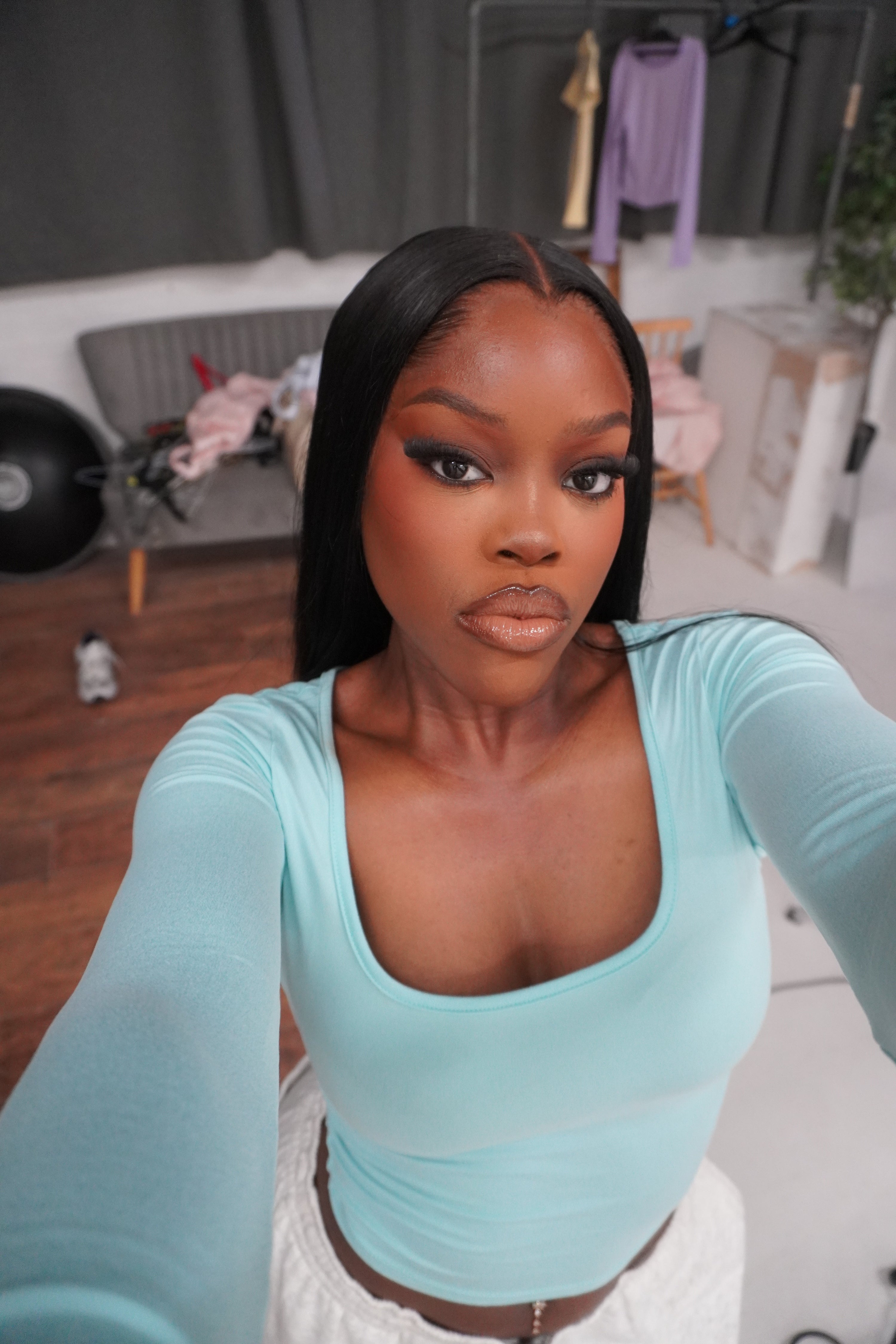 Straight lace frontal from Bare Hair featuring soft lace, a realistic hairline, and sleek straight strands
